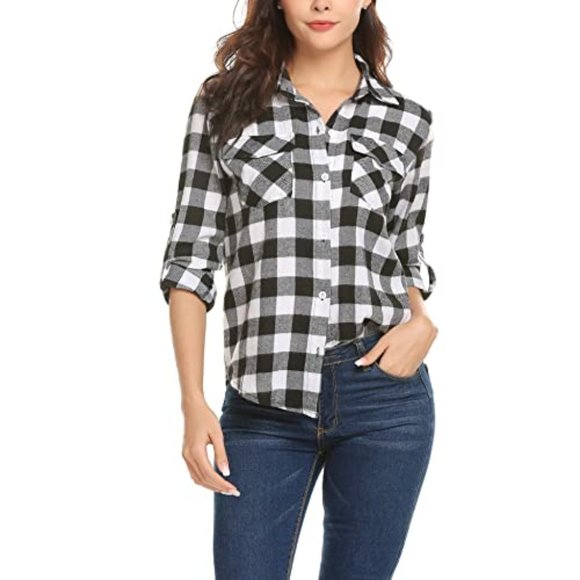 SO Heritage Black Buffalo Plaid Button Up Shirt EUC sz XS - Picture 1 of 7